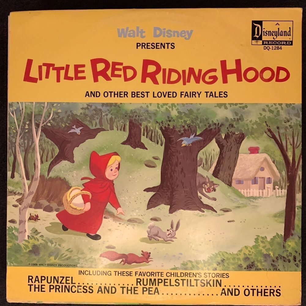 Rare 1960 Vintage Little Red Riding Hood & Other Best Loved Fairy Tales Record